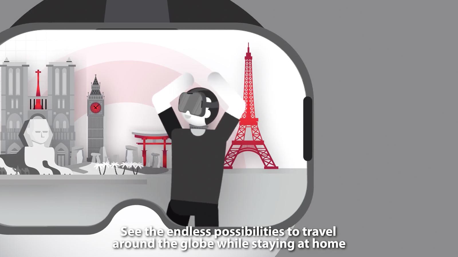 VRのライブ配信で世界中への旅行体験が可能